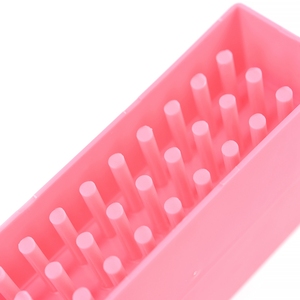30 Hole Nail <b>Drill</b> <b>Bit</b> Storage <b>Box</b> Clear Plastic Large Capacity Manicure Efile <b>Bits</b> Organizer Case Nail Tool Holder for Salon - Product Image 3