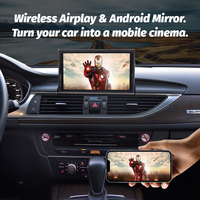 Interface sans fil CarPlay et Android Auto pour Audi A6/A7/A8 MIB2 MMI RMC, navigation Android Auto, Mirror Link, Airplay
