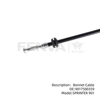 Câble de déverrouillage du capot pour fourgon Sprinter T1N 1995-2006 9017500359