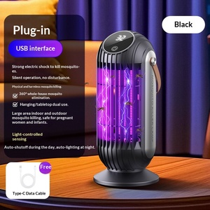 Lampe anti-moustiques électrique à détection de lumière, usage domestique, haute puissance, murale, lumière UV, indice IP33, veilleuse extérieure anti-<span class=keywords><strong>mouches</strong></span> - Product Image 5
