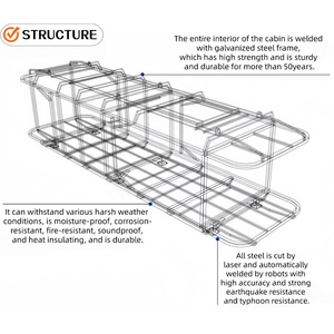 Capsula Spaziale Prefabbricata a Bassissimo Consumo Energetico con Prestazioni Termiche Elevate, Design Contemporaneo per Soggiorno e Camera da Letto, con <span class=keywords><strong>App</strong></span> - Product Image 4