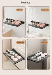 Gran oferta, tendedero montado en la pared, tendedero plegable para secar <span class=keywords><strong>ropa</strong></span>, zapatos, bolsa, sombrero, brocha de maquillaje, tendedero plegable con gancho - Product Image 3