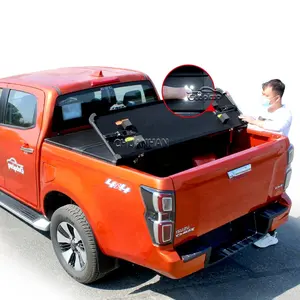 Pick-Up Bed Hoes Hard Aluminium Drievoudige Tonneau Covers Voor Ssangyong Musso Ford Maverick
