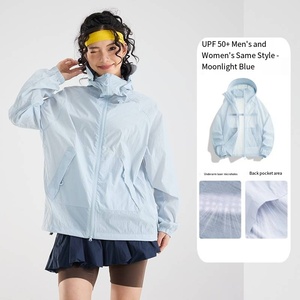 Nouvelle veste de protection solaire en soie glacée style montagne 2026, unisexe, coupe ample et légère, anti-UV, idéale pour la randonnée estivale en extérieur - Product Image 4