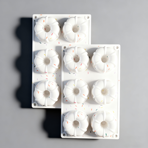 Molde de Silicona para Pastel de Mousse con Forma de Calabaza de Grado Alimenticio, 6 Cavidades, Molde para Hornear Postres Franceses para Pastelería, Chocolate y Helado - Product Image 4