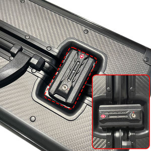 מזוודת טרולי <span class=keywords><strong>20</strong></span> אינץ' אולטרה קלה מסיבי פחמן מלאה, מזוודת נשיאה לנסיעות עסקים, פשוטה ונוחה - Product Image 4