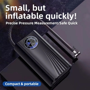 Mini-compresseur d'air électrique portable 12V avec câble allume-cigare pour voiture, vélo, ballon de football, vélo électrique - Product Image 4