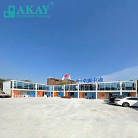 Kiosque mobile préfabriqué Akay de 20 pieds, facile à déplacer, conteneur portable, maison modulaire préfabriquée pour la vente au détail, café
