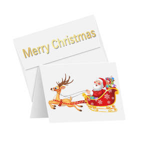 Cartes de vœux personnalisées sur le thème de Noël, carte de vœux de Noël <span class=keywords><strong>avec</strong></span> enveloppe, bénédiction manuscrite, invitation envoyée à des amis - Product Image 4