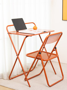 <span class=keywords><strong>Table</strong></span> rectangulaire étroite pliable en fer forgé <span class=keywords><strong>pour</strong></span> <span class=keywords><strong>balcon</strong></span>, style nordique simple, <span class=keywords><strong>pour</strong></span> l'extérieur - Product Image 1