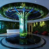 Écran LED flexible de forme personnalisée P2 P2.5 P3, mur vidéo LED incurvé d'intérieur, affichage publicitaire créatif LED, OEM ODM