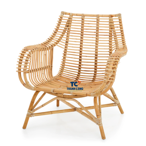 Chaise en rotin naturel fait à la main nouveau Design Style contemporain pour la décoration intérieure salle à manger salon chambre à coucher fabriqué au Vietnam - Product Image 1