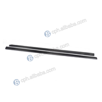 BENSNEES jupe latérale en Fiber de carbone véritable pièces extérieures noires pour accessoires de voiture Mercedes Benz W204 C63 Amg