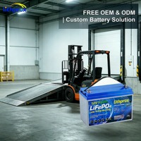 Batterie au phosphate de fer et de lithium de qualité A, cellule LFP 12V 100AH, protection contre les surcharges pour véhicules industriels, CE MSDS