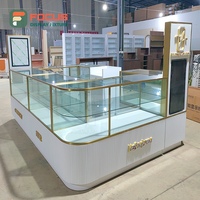 Vitrine de magasin en verre avec cadre métallique, porte coulissante verrouillable, armoire de présentation, rangement inférieur, équipement de vente au détail