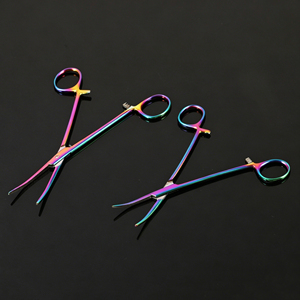 Pinzas Hemostáticas de Acero Inoxidable Coloridas, Pinzas para Ventosas, Extractores de Pelo de Mascotas, Removedor de Anzuelos de Pesca, Herramientas Multifuncionales - Product Image 2