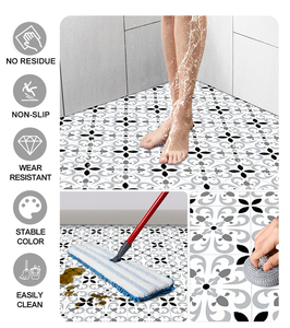 JORUNNS DIY décoration de haute qualité amovible <span class=keywords><strong>vinyle</strong></span> auto-adhésif imperméable carreaux de sol peler et coller <span class=keywords><strong>tapis</strong></span> de sol en plastique pour la maison - Product Image 4