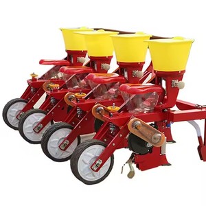 Semoir à maïs réglable à une rangée, haute productivité, monté sur tracteur, avec système d'application d'engrais efficace et moteur à engrenages de boîte de vitesses - Product Image 2