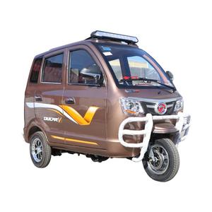 SHULONG Newly Designed Three-Wheeled <b>Passenger</b> Adult Tricycle Closed Motorized Driving <b>2</b> <b>Passengers</b> 80km/h 400kg Payload - Product Image 3