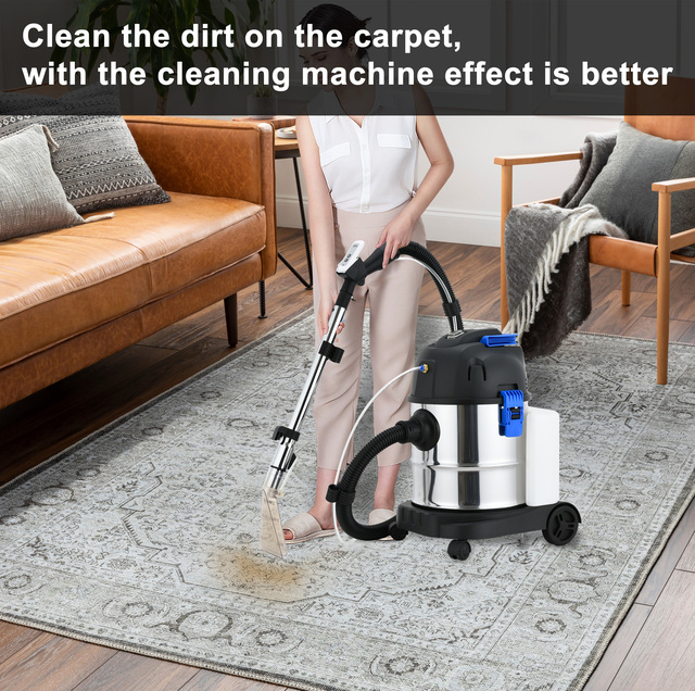 Hot Selling Electric Vacuum Cleaner Wet/Dry Carpet Washer Spray Shampoo Household Car RV Hotel Use Handheld Installation Outdoor