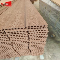 Planche de terrasse en WPC avec grain de bois 3D, revêtement composite à faible entretien pour projets extérieurs