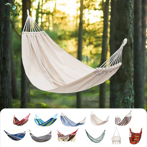 Açık kamp dişli renkli çift tuval hamak kolej yurt salıncak sandalye fabrika toptan Anti İpucu hamak - Product Image 2