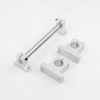 2 axes de mouvement linéaire de 8 mm + 4 blocs de roulement linéaire SCS8UU + 4 supports d'axe SK8, kit d'axe de mouvement linéaire