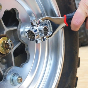 Clé dynamométrique à cliquet multifonctionnelle magnétique en acier au carbone à double extrémité, tête rotative à 360 degrés à 12 coins pour réparation automobile - Product Image 3