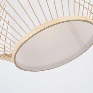 Lanterne suspendue en rotin naturel tissé à la main JYLIGHTING pour salon <span class=keywords><strong>de</strong></span> thé et salle à manger <span class=keywords><strong>de</strong></span> style asiatique du Sud-Est et ferme - Product Image 4