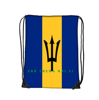 Sac de sport à cordon avec drapeau d'Antigua, léger, en polyester, sac de sport portable, sac à cordon pour les voyages, le camping, l'usage quotidien