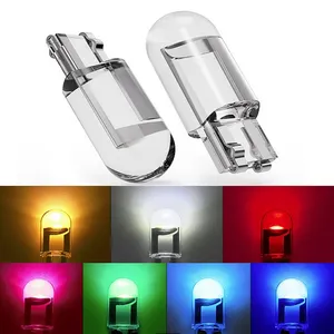 Luz LED de sete cores para porta de carro GVDER T10 W5W 194 168 sem erros, mapa de cúpula, cortesia, painel da placa de licença, outros, luz LED luzes para carros