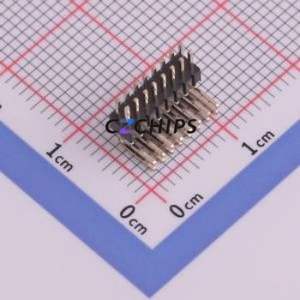 1271WR-2x8P Pin Header Bent Lead Through Hole,P=1.27mm Connector 2x8P 1.27mm Pin Header Right Angle Insert - Product Image 1