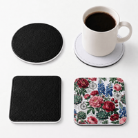 Sous-verres en cuir PU personnalisables par sublimation, tapis à boissons réutilisables pour la décoration intérieure et les cadeaux promotionnels