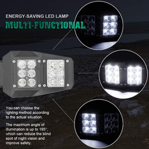 Barra de luces LED de 1.75 pulgadas y 2 pulgadas para montaje en riel de jaula de UTV con kit de cableado para actualización de vehículos utilitarios Polaris - Product Image 2