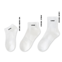 Chaussettes de sport d'automne personnalisées avec logo, chaussettes blanches mi-mollet, fabrication technique tricotée, chaussettes colorées