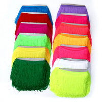 Frange en nylon double fil soyeux épaisse de 4'' (10 cm) et 8'' (20 cm) pour robe - Vente en gros