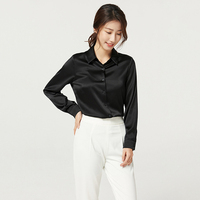 Camisa de seda de alta calidad para mujer, blusa de lujo de seda Natural de morera, ropa de moda para mujer