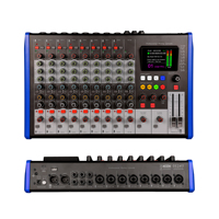 Console de mixage audio numérique professionnelle 8 canaux avec Bluetooth, MP3, USB OTG, alimentation fantôme 48V et écran LCD 2.8 pouces pour scène, karaoké, bar, sonorisation en direct et enregistrement à domicile