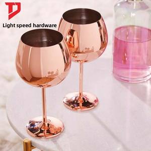 แก้วไวน์แดงสแตนเลส 304 ทรงกลม ทนทานต่อการตกกระแทก ชุดแก้วไวน์ ดีไซน์สร้างสรรค์ แก้วค็อกเทล - Product Image 5