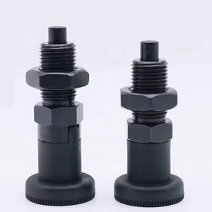 สลักล็อคเกลียวละเอียดแบบมีปุ่มกดล็อคเอง สีดำ ผลิตตามสั่ง ยี่ห้อเซินเจิ้น เล่อไท่ คาร์บอนสตีล - Product Image 1