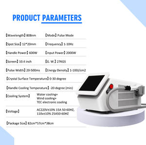 Appareil d'épilation au laser à prix de gros, simple, sûr et facile à utiliser, avec poignée à glace, équipement de beauté laser populaire pour l'épilation. - Product Image 3