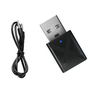 ELE-GATE บลูทูธ 5.0 ตัวรับสัญญาณเสียง USB อะแดปเตอร์สเตอริโอไร้สายสำหรับพีซีแล็ปท็อปทีวี - Product Image 1
