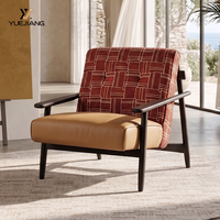 Fauteuil lounge 3 places, pieds en bois massif, style italien moderne, extensible, revêtement écologique, confortable, pour la maison, le bureau, la salle à manger, l'hôtel
