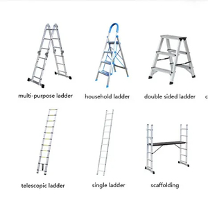 뜨거운 판매 단계 접는 사다리 알루미늄 내구성 양면 플랫폼 사다리