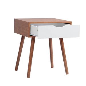 Muebles de dormitorio, mesita de noche, organizador, moderno, de madera, con cajón - Product Image 2