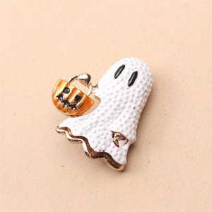 1 broche de fantasma de Halloween con <span class=keywords><strong>calabaza</strong></span> flotante, accesorio de ropa para mujer, regalo - Product Image 3
