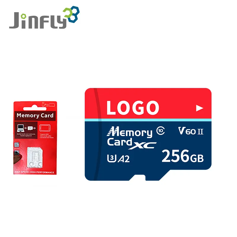 JINFLY Wholesale CE ROHS FCC UKCA Memory CARD High Speed Drone Action Camera TF Memories Card 64G 128G 256G 512G