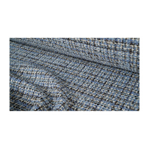 Premium Korean-Made Fancy Tweed <b>Fabric</b> Green-<b>Yellow</b>-Brown Multicolor Metallic Fancy Weave OEM & ODM Custom Woven Textile - Product Image 3