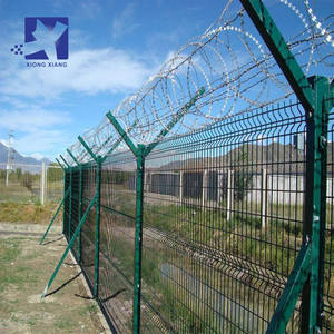 Clôture en fil métallique soudé incurvé en <span class=keywords><strong>3D</strong></span>, en acier, pour l'extérieur, facile à assembler, clôture en PVC, fournitures pour bâtiments de jardin - Product Image 3