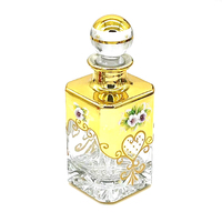 Flacon de parfum à l'huile d'attar oud en verre doré de 150 ml, 250 ml, 450 ml, avec bouchon en liège, pour l'affichage en magasin